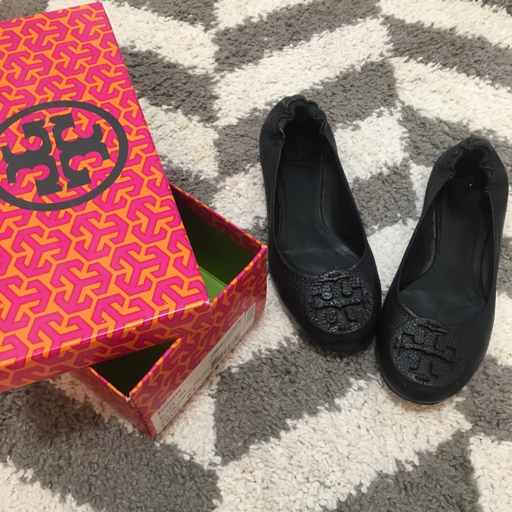 Tory Burch Reva Leather Flats